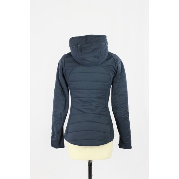 LULULEMON Extra Mile Navy Tech Fleece Removable Dickey Hooded Jacket, Size 4 - Picture 3 of 16